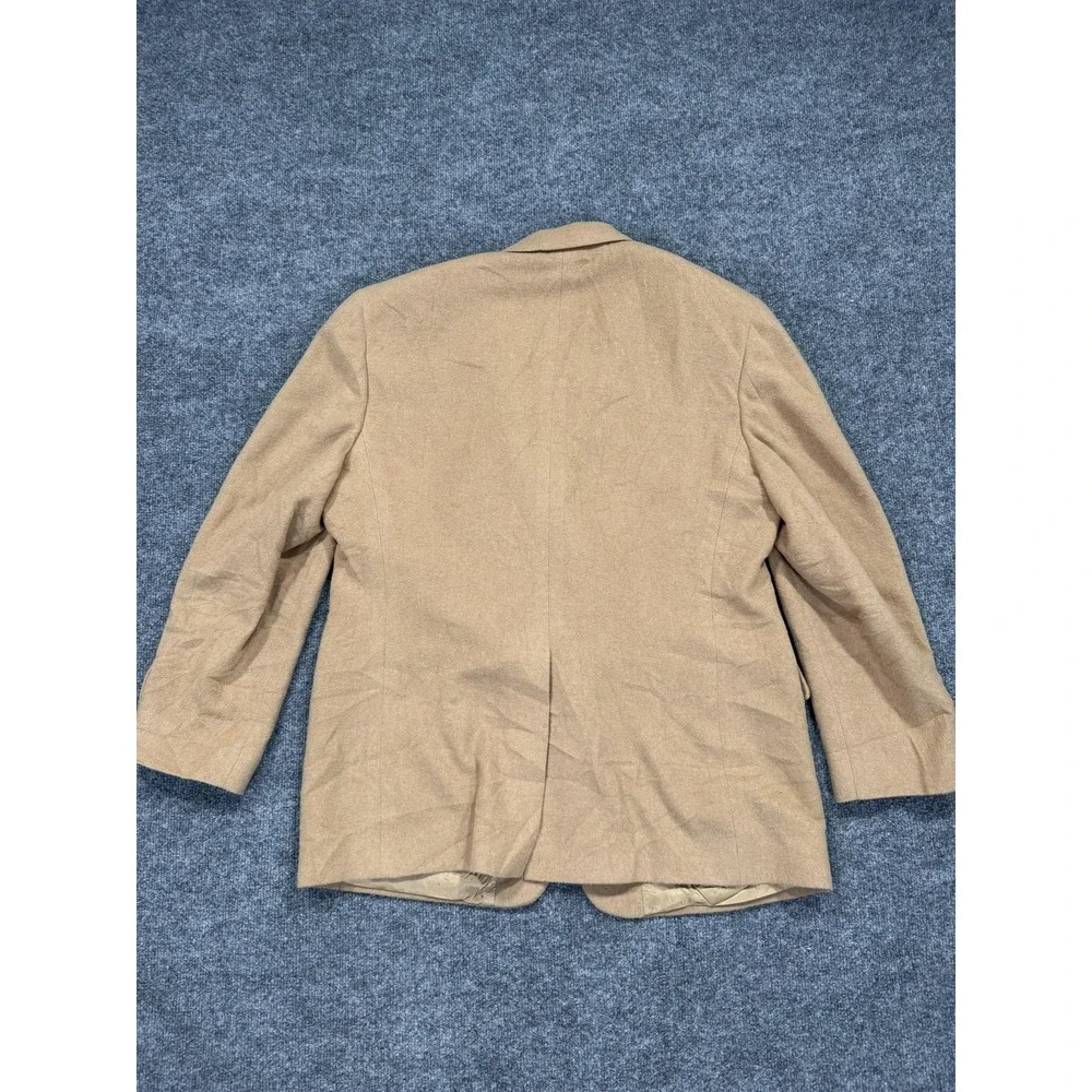 Vintage Brooks‎ Brothers Sport Coat Mens 44R Beige 100% Camelhair USA Blazer